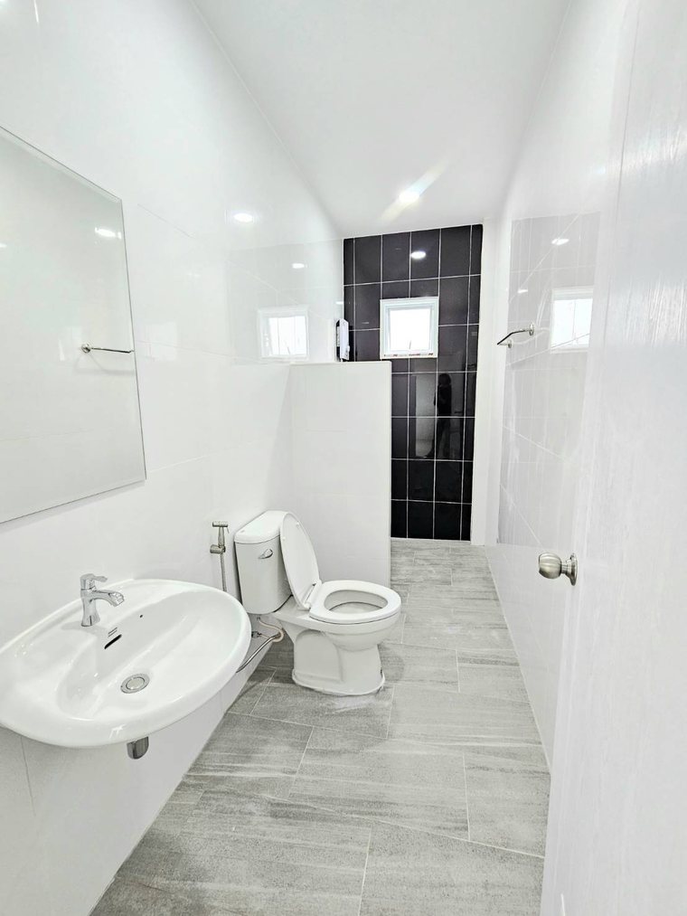 ห้องน้ำบ้านเดี่ยว โครงการบ้านหนองเต่าคำ สันทราย